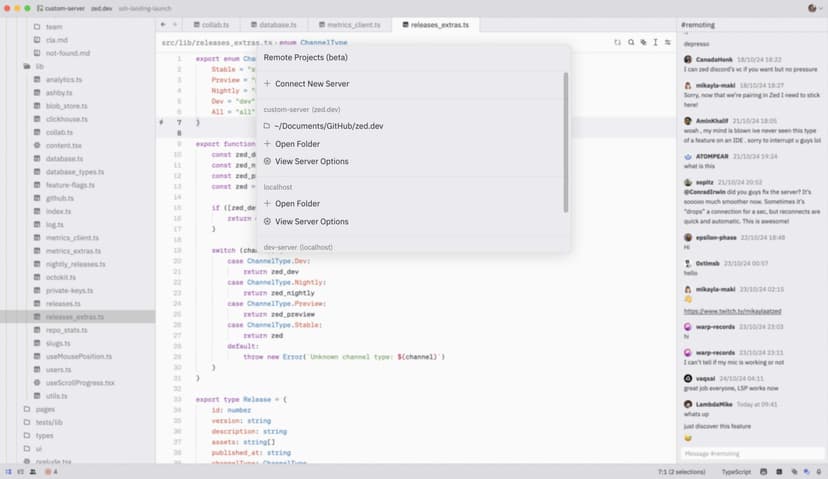 Zed Remote Development