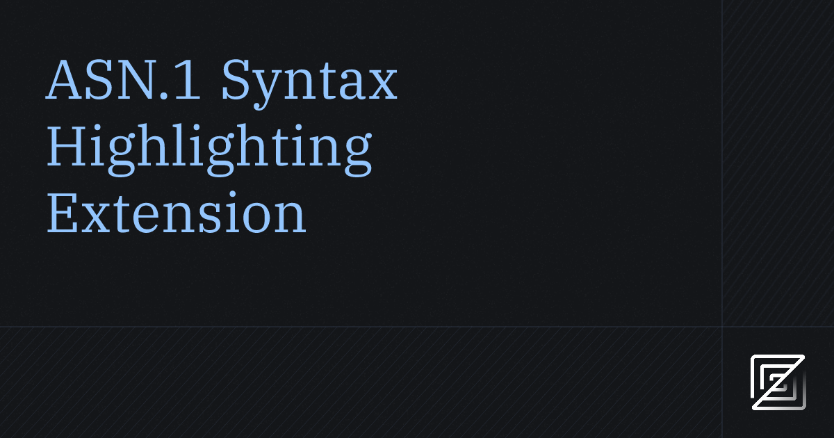 ASN.1 Syntax Highlighting — Zed Extension
