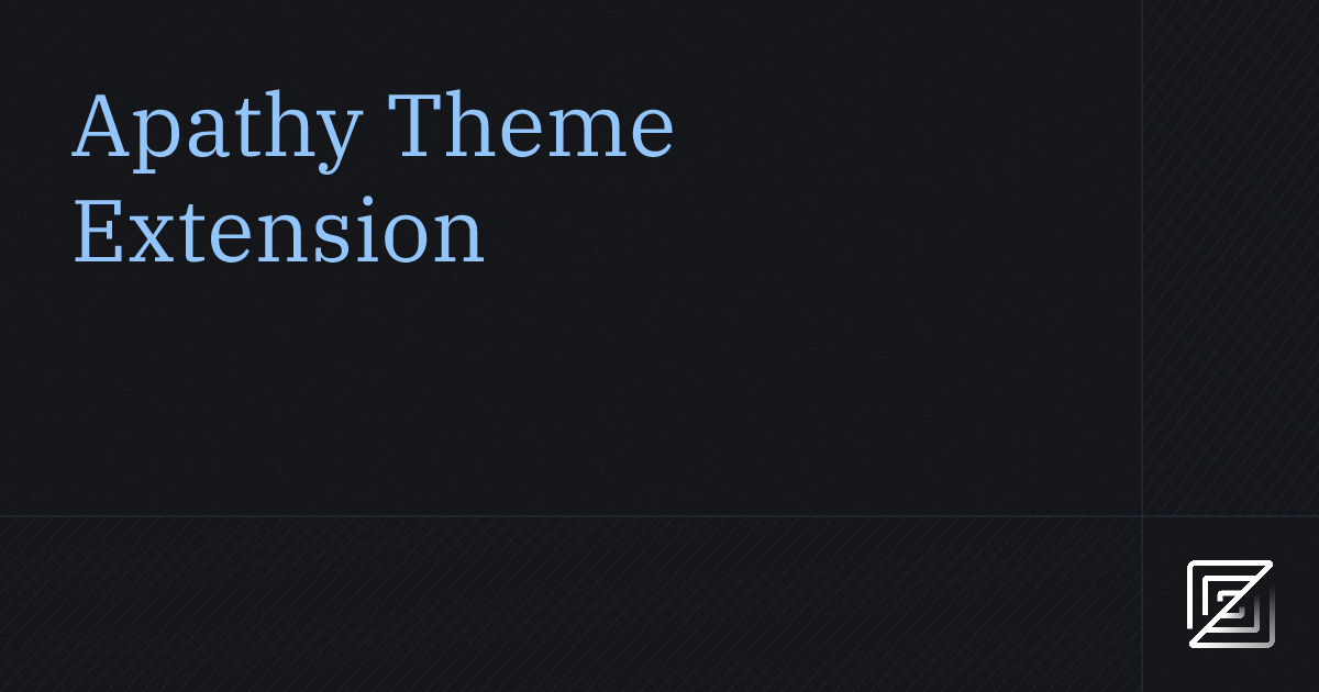 Apathy Theme — Zed Extension