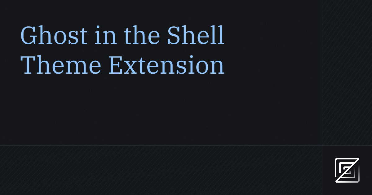 Ghost in the Shell Theme — Zed Extension