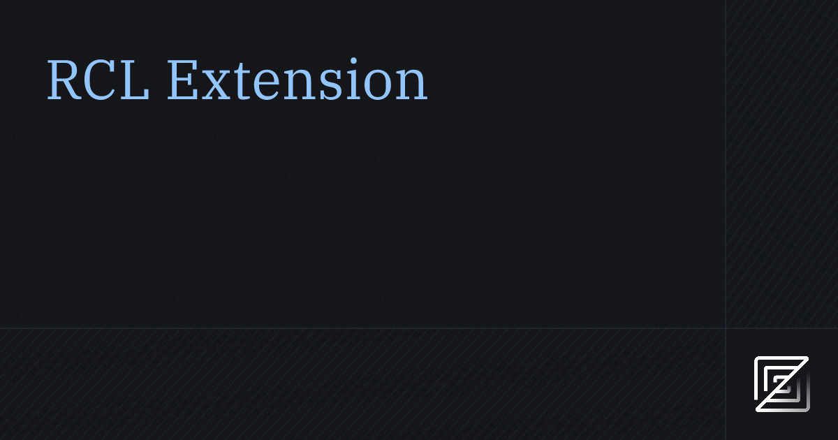 RCL — Zed Extension