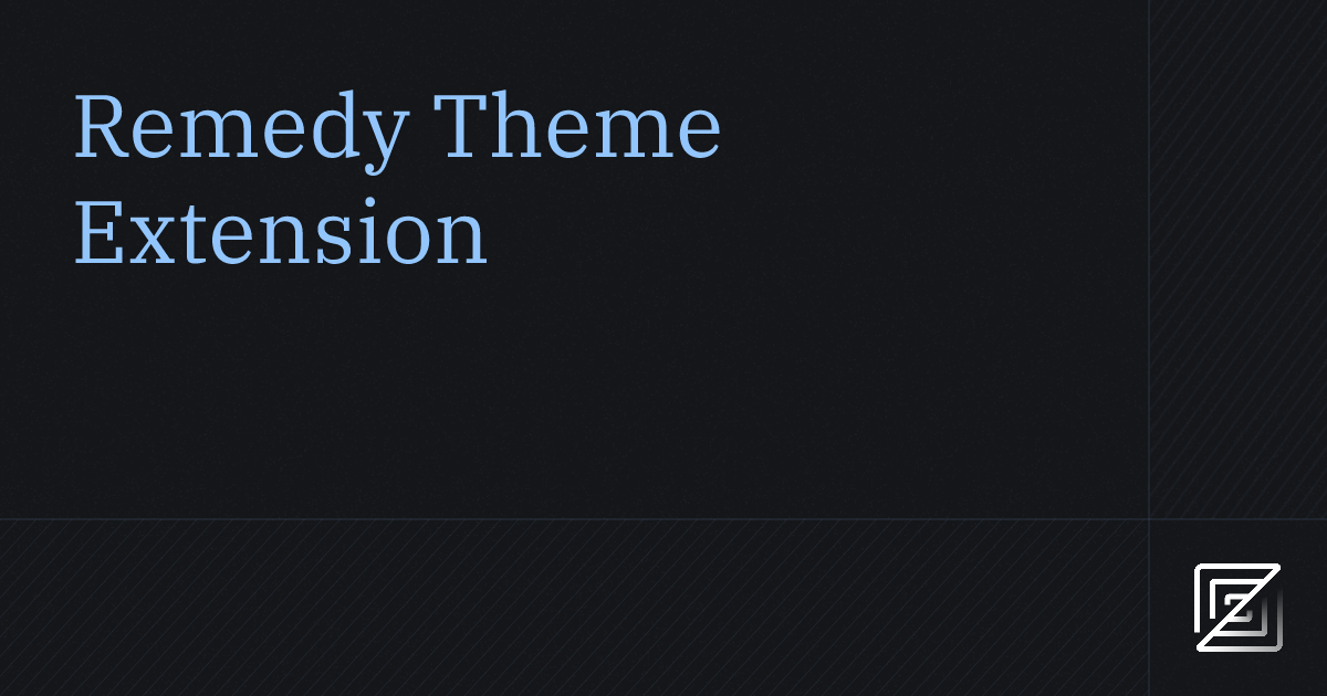 Remedy Theme — Zed Extension
