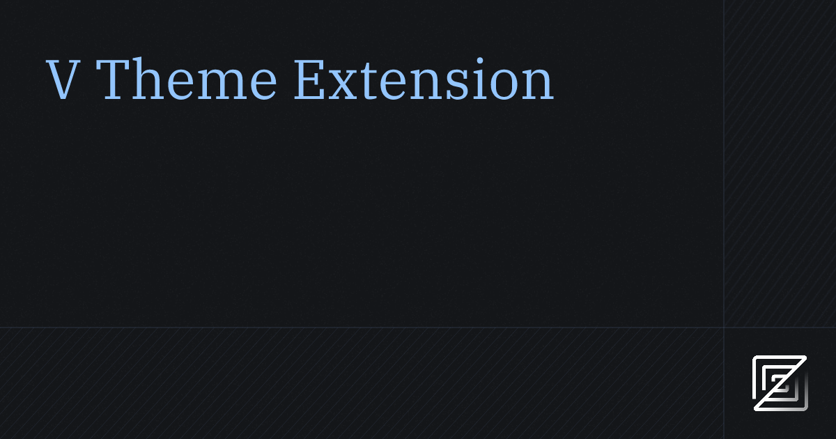 V Theme — Zed Extension