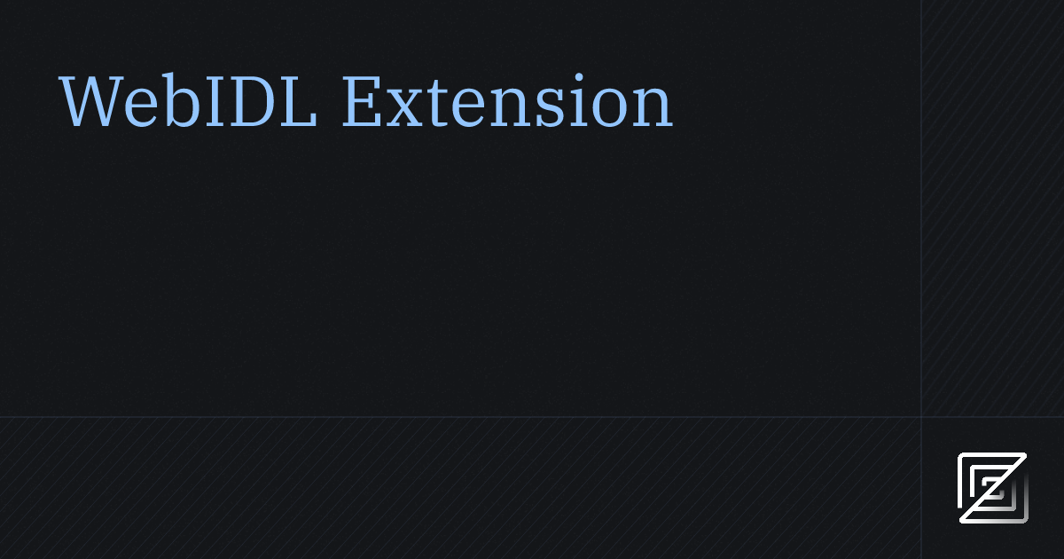WebIDL — Zed Extension