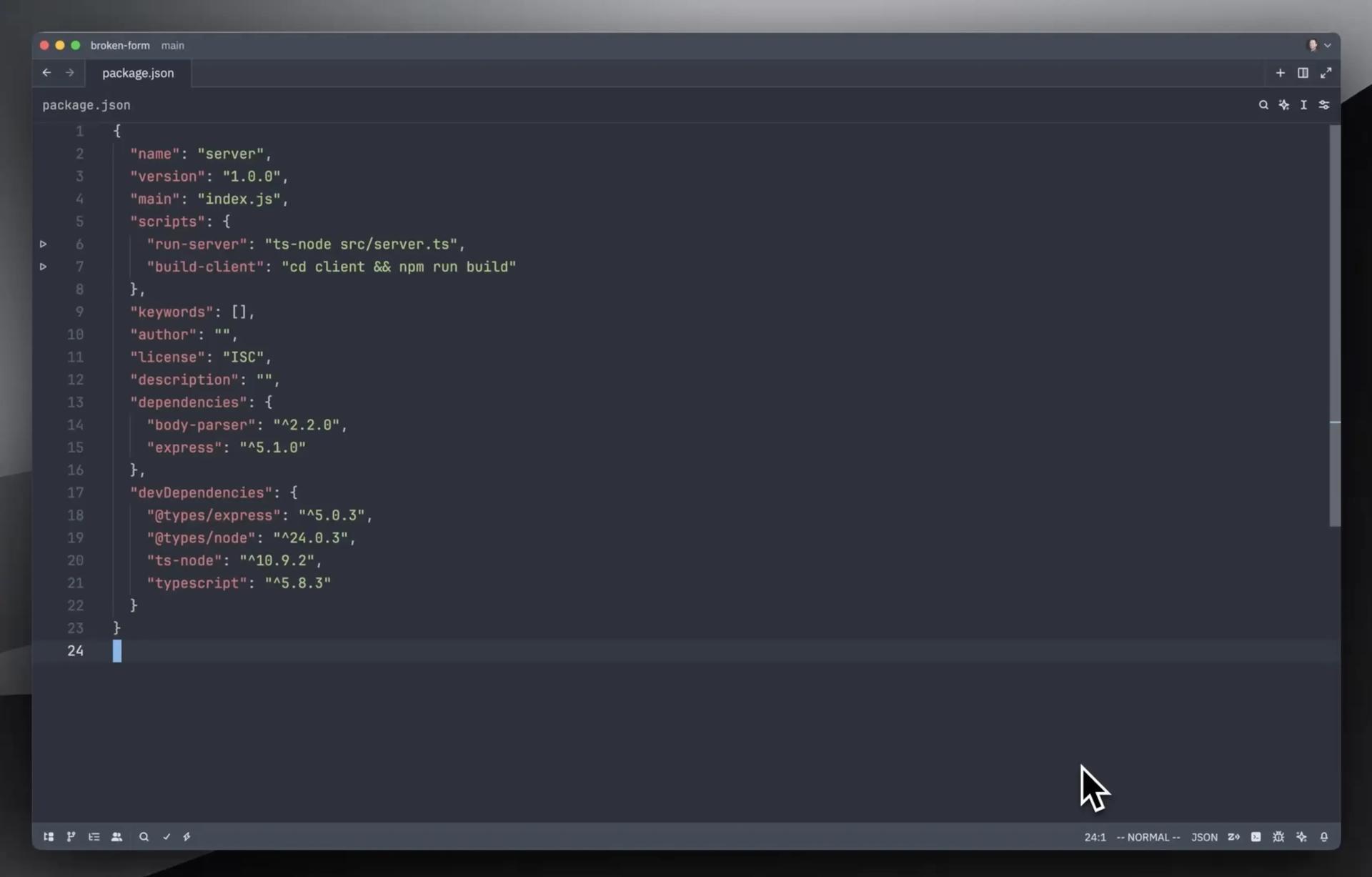 The UI for Zed, the text editor