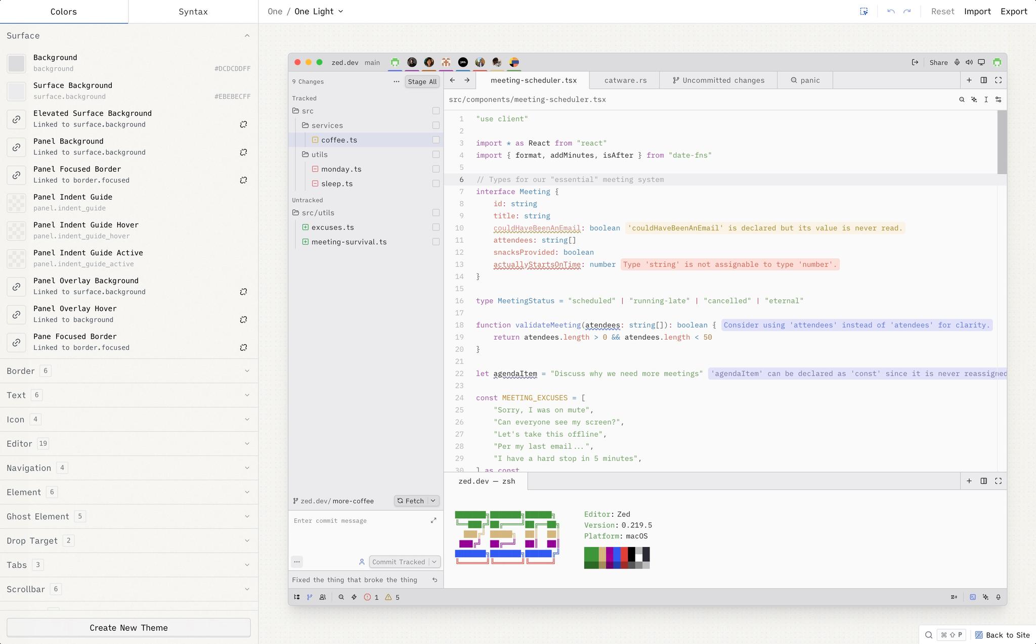 Theme Builder — Zed