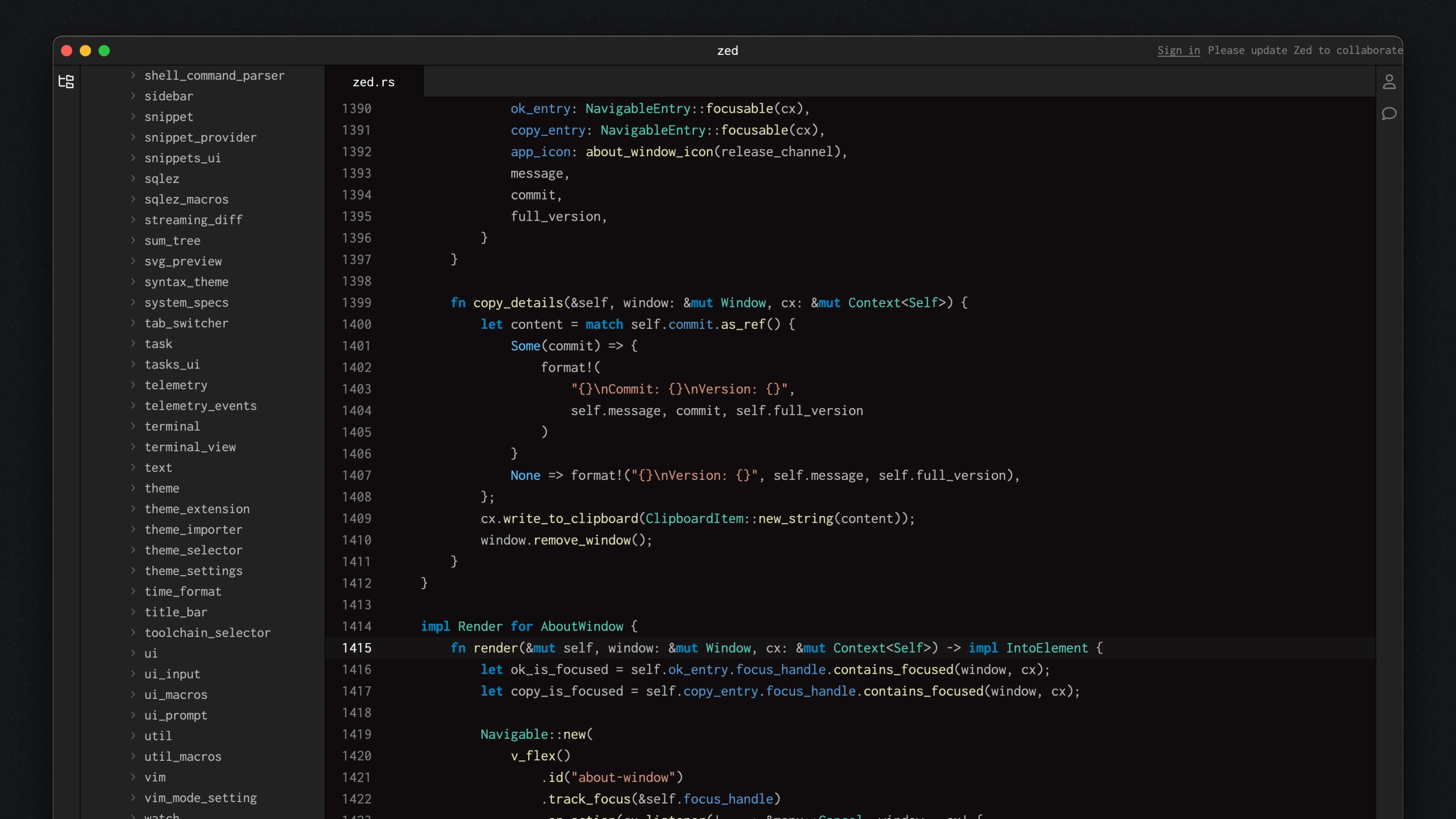 Zed v0.13