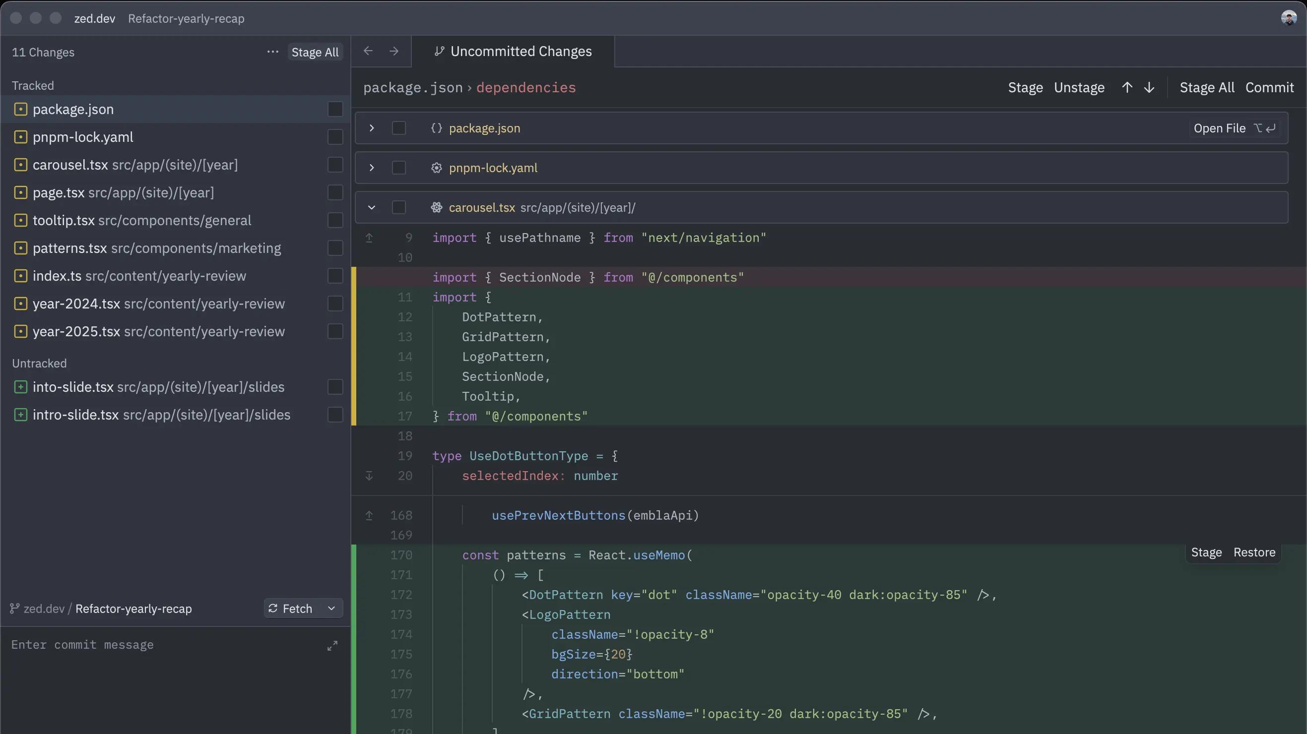 Git Panel