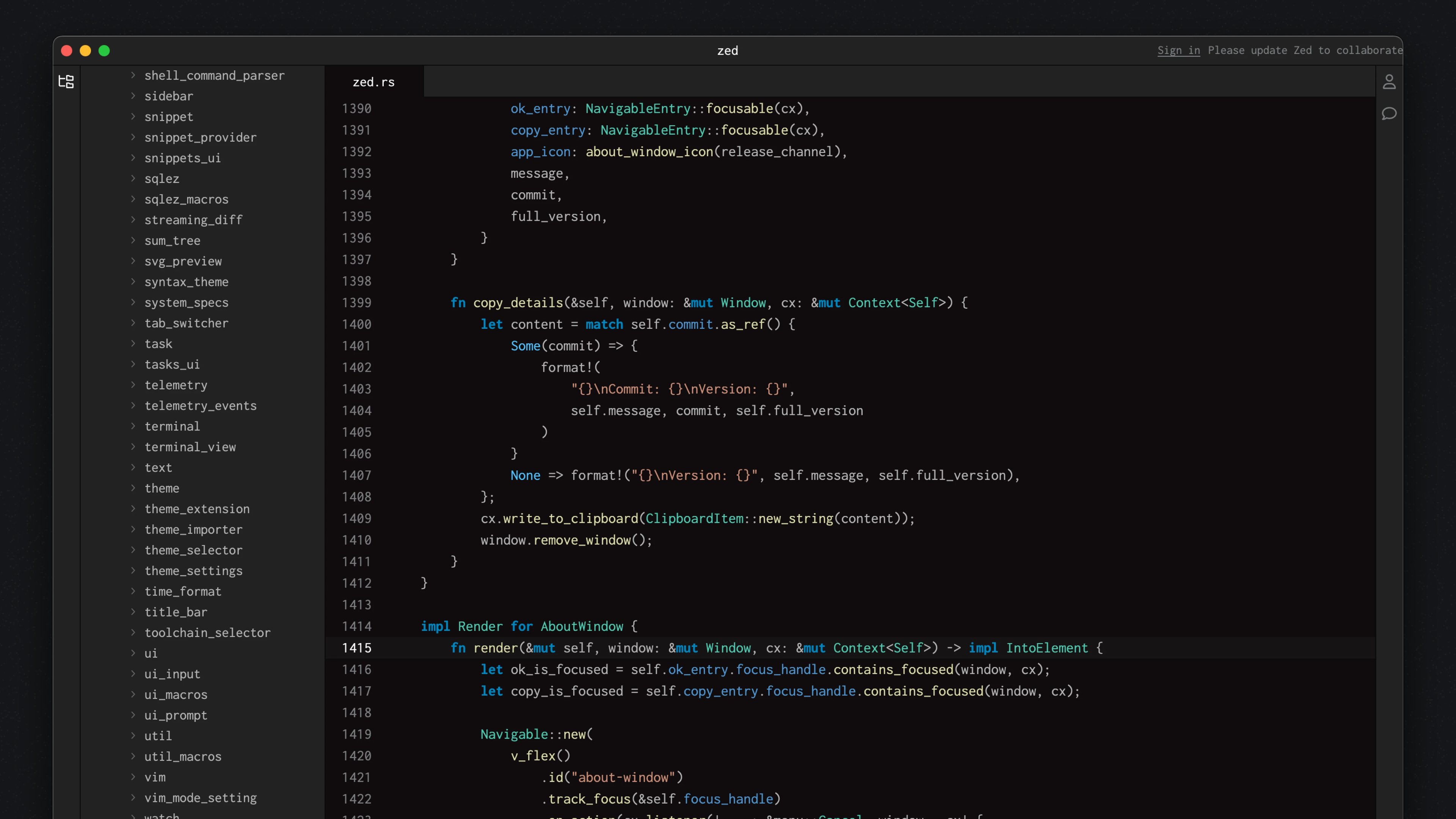 Zed v0.13