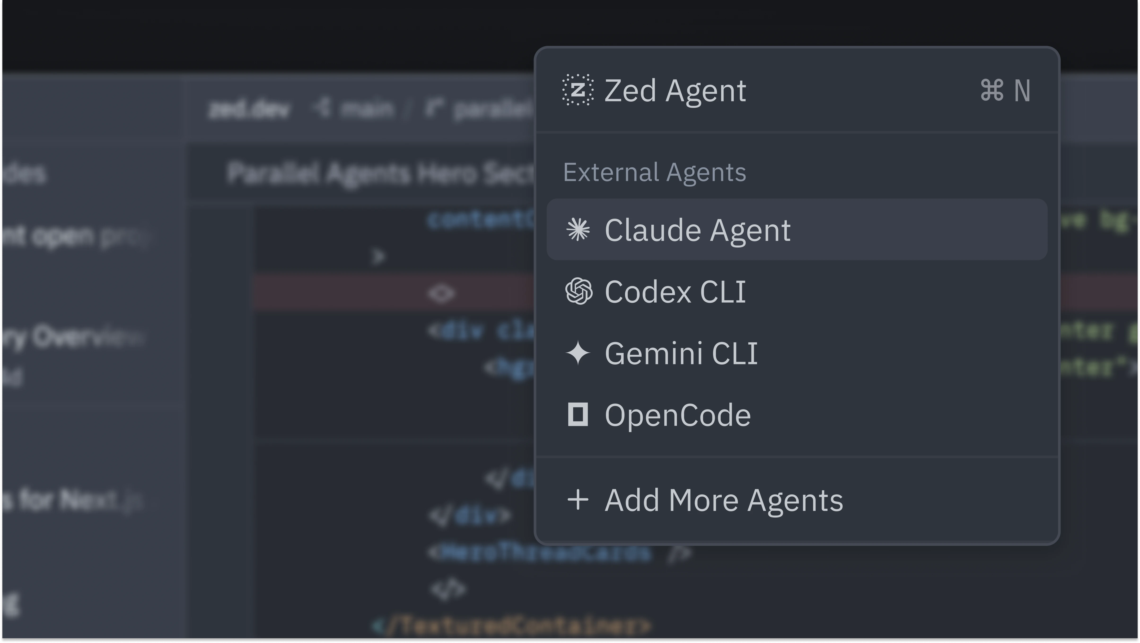 Choose the right agent for each thread